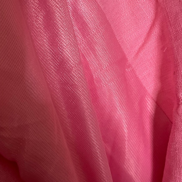 NWT eesome Spring Forward Scalloped Edge Linen Blend Shorts Cotton Candy Pink 1X - Picture 9 of 10